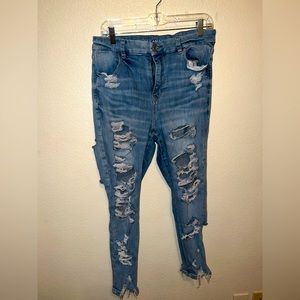 AE Curvy hi rise crop